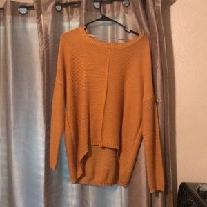 mustard yellow sweater